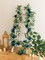 5.91FT Artificial Eucalyptus Greenery with Flowers, Fake Rose Gypsophila for Wedding Spring Home Party Decor (Blue, 1)